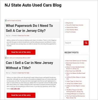 example of a localized blog from nj state auto, focusing on auto-related content specific to new jersey to engage local audiences.