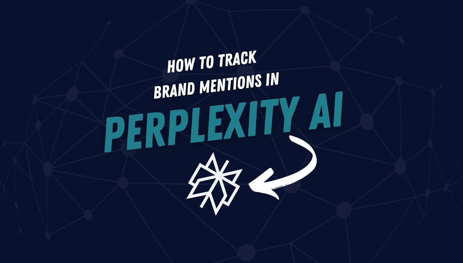 Graphique d’en-tête avec le texte « Comment suivre les mentions de la marque dans Perplexity AI » et un logo Perplexity AI