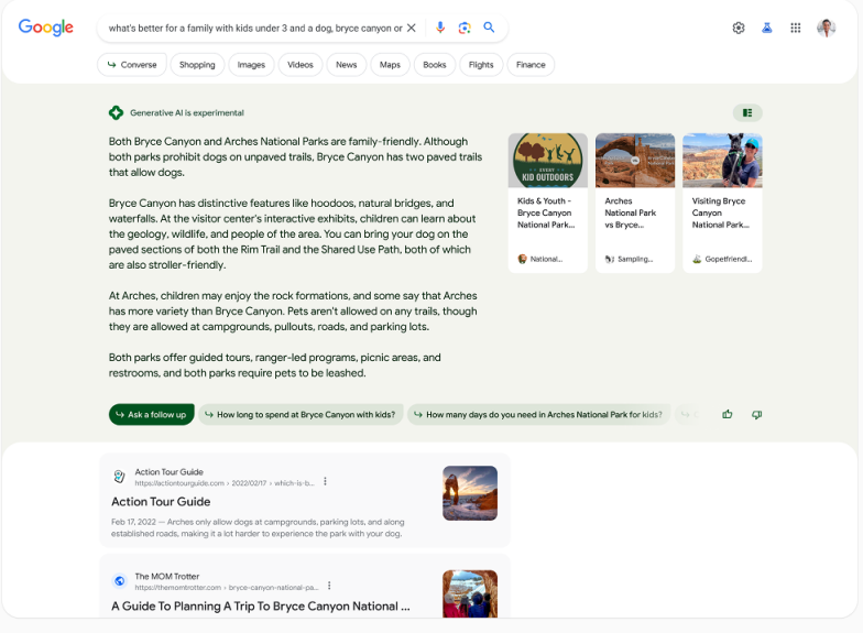 an overview of search generative experience (sge)