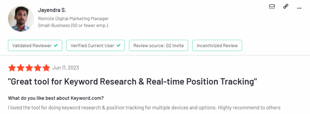 analyze review sites to study your competitors’ product or service feedback example