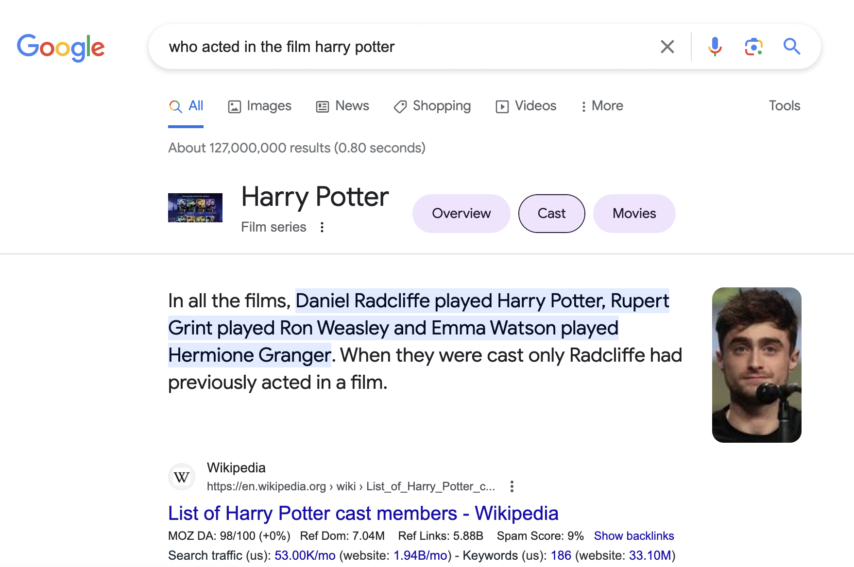 harry potter google search