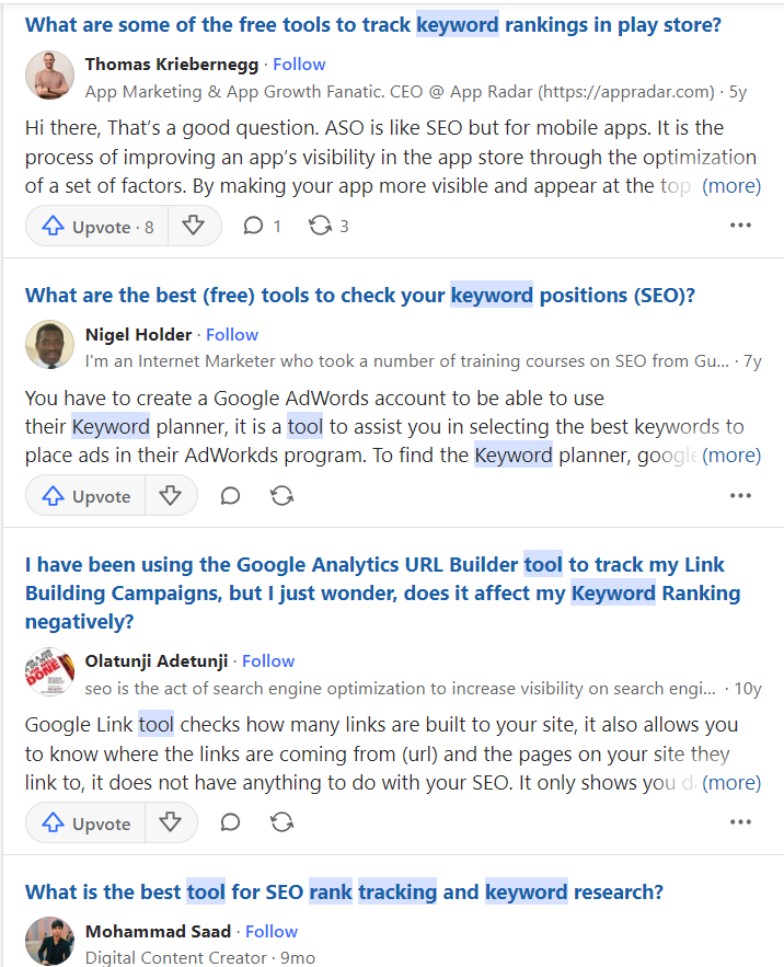 leverage q&a forums example 1