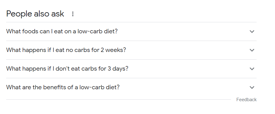 people also ask segment example