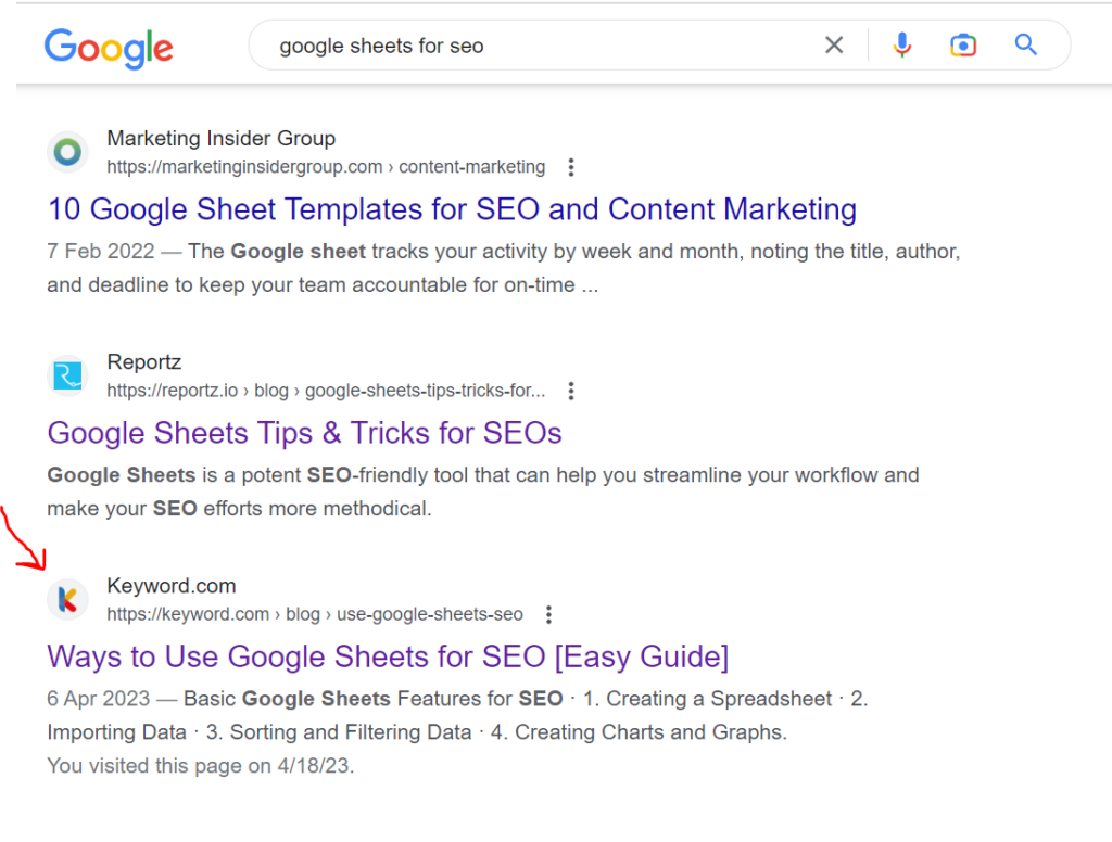 website ranking visibility boost example 2